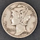 A Silver Mercury Dime from 1943!  S-Mint  Free Shipping