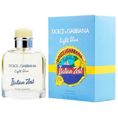 DOLCE & GABBANA LIGHT BLUE ITALIAN ZEST  125 ML EDT POUR HOMME EDITION LIMITADA
