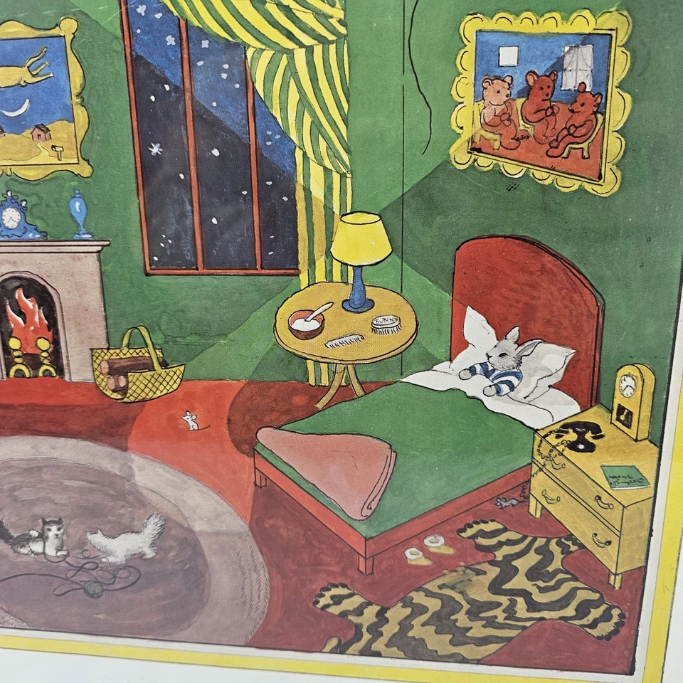 Pôster vintage Goodnight Moon impresso por Clement Hurd 21 x 15,5 - Imagem 3 de 4