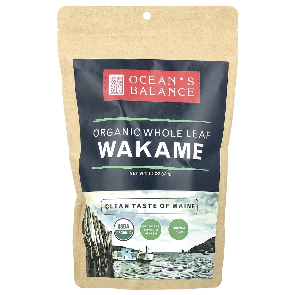 Organic Whole Leaf Wakame, 1.5 oz (42 g)