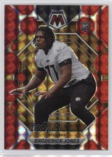 2023 Panini Mosaic Rookies Red Mosaic Prizm Broderick Jones #288 12qi