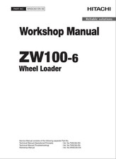 Hitachi ZW100-6 Wheel Loader Workshop Manual