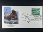 US FDC 1990 Northern Sea Lion 25c First Day Cover Moscow USSR Joint Issue a848