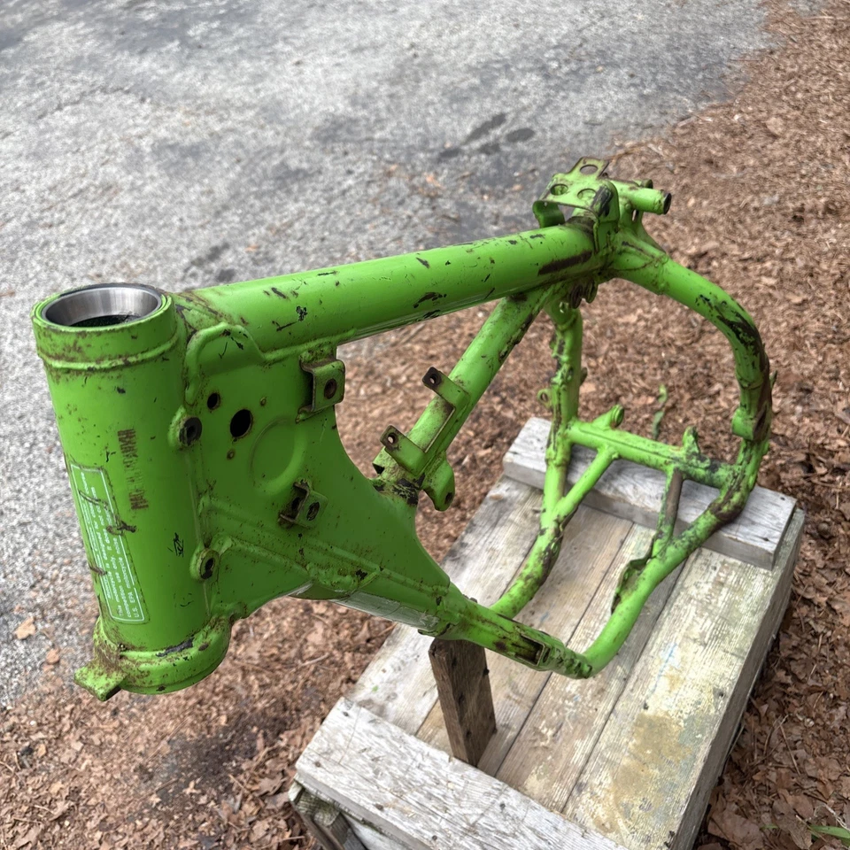 Kawasaki KX 250 G1 1989 cuadro chasis carrocería principal KX250 89 OEM ✅sin grietas✅ Foto 4 de 4