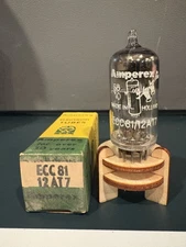 1958 Amperex 12AT7 ECC81 Bugle Boy D Getter 539c Maxi Tested NOS NIB Balanced O