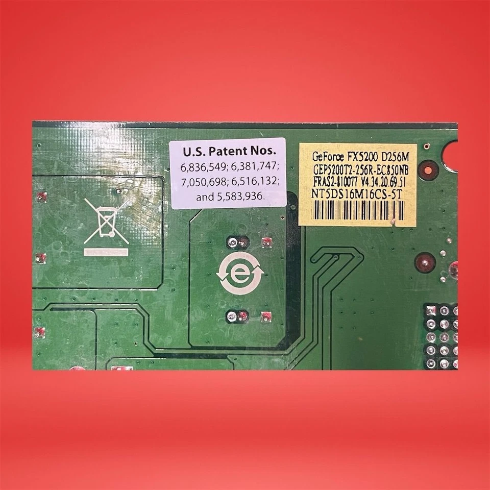 PNY GeForce FX 5200 DDR 256MB Dual VGA PCI Video Graphic Adapter VCGFX522PPB - Image 3 of 4