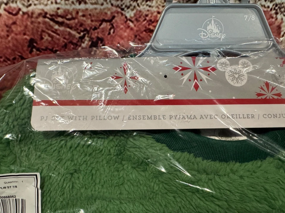 Juego de pijama para niños Pixar Toy Story de los parques de Disney con almohada talla 7/8 Rex nuevo en paquete Foto 3 de 4