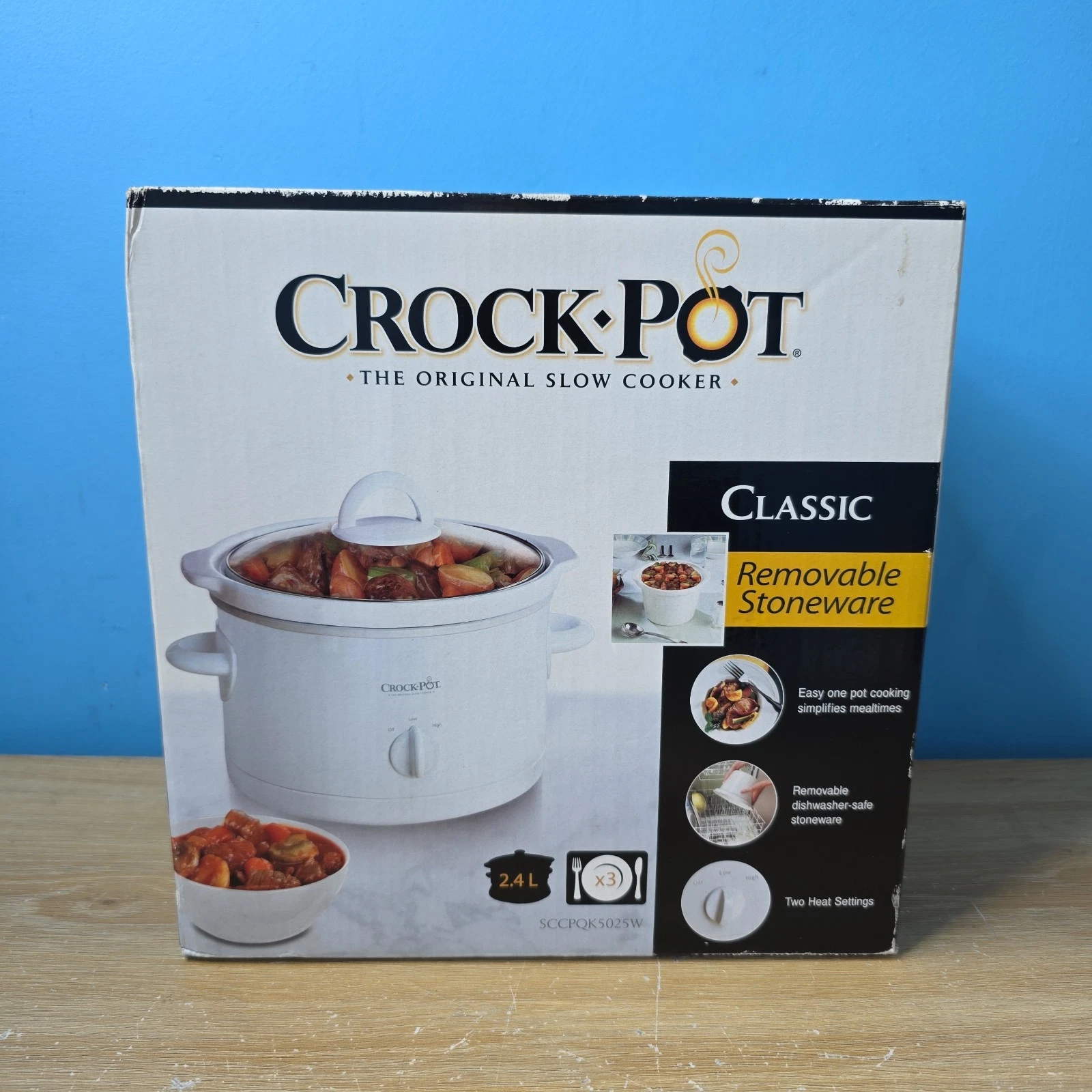 Original Crockpot Slow Cooker 2.5L SCCPQK5025W