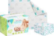 65 Disposable Changing Pads - Soft Absorbent Leak Proof Pee Mats - White Port...