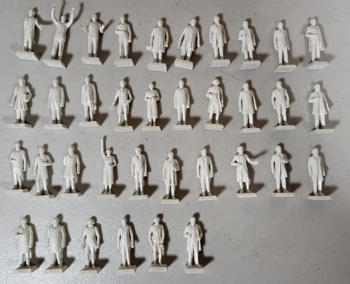 Vintage Marx President & First Ladies Figures Lot of 36 Unpainted