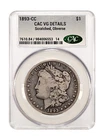 1893 Carson City Morgan Silver Dollar - DETAILS Scratched Obverse VG