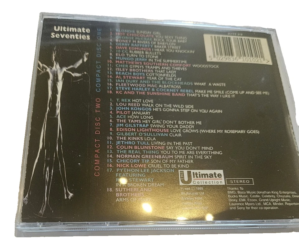VARIOUS ARTISTS - ULTIMATE SEVENTIES (HIT RECORDS 1995 2CD) - Image 2 of 2