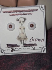 Handmade Popovy Doll Eyes Size 8mm With 3.5mm Iris