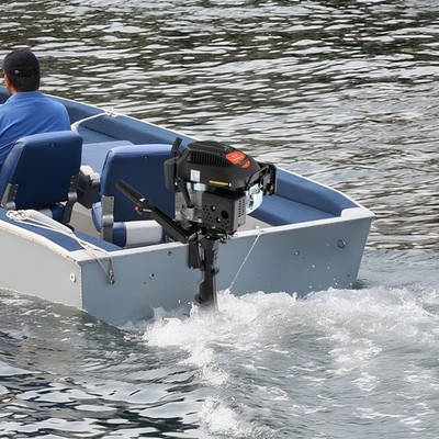 HANGKAI 6HP 4 Stroke Heavy Duty Outboard Motor Boat Engine TCI Air Cooled System
