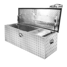 Silver Anti-rust Aluminum Truck Bed Storage Box 39x15x15 Pickup Utility Toolbox