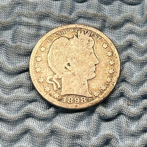 1898 S Barber Quarter Dollar, G
