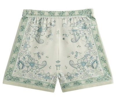Kith 101 Vintage Floral Bandana Active Short in Data (Light Green
