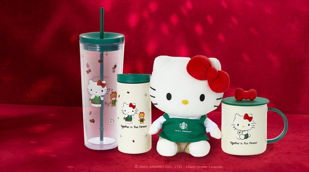 STARBUCKS x HELLO KITTY Holiday 2025 Plush, Tumbler, Cold Cup, Mug