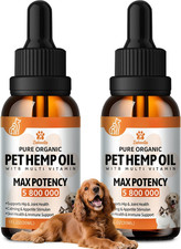   mp Oil for Dogs Cats 2-Pack , Organic Dog Anxi ty Relief  Str ss  P in R li