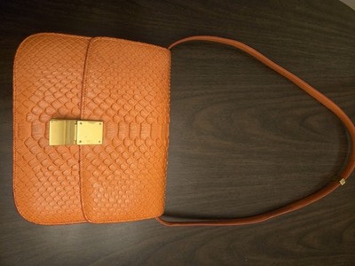 Celine Snake Skin Python Shoulder Bag Medium