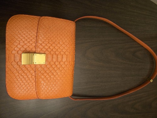 Celine Snake Skin Python Shoulder Bag Medium