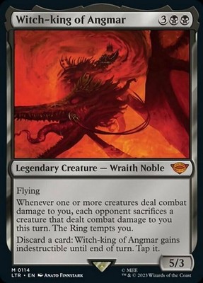LP MTG Witch-king of Angmar Light Play The Lord of the Rings: Tales of Middle-Ea