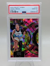 2024 Panini Select Angel Reese #147 Pink Ice Prizm RC PSA 10 PREMIER SKY ROOKIE