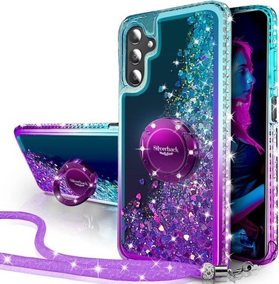 Miss Arts Hülle für Samsung Galaxy A14 5G, [Silverback] Mädchen Glitzern Ha