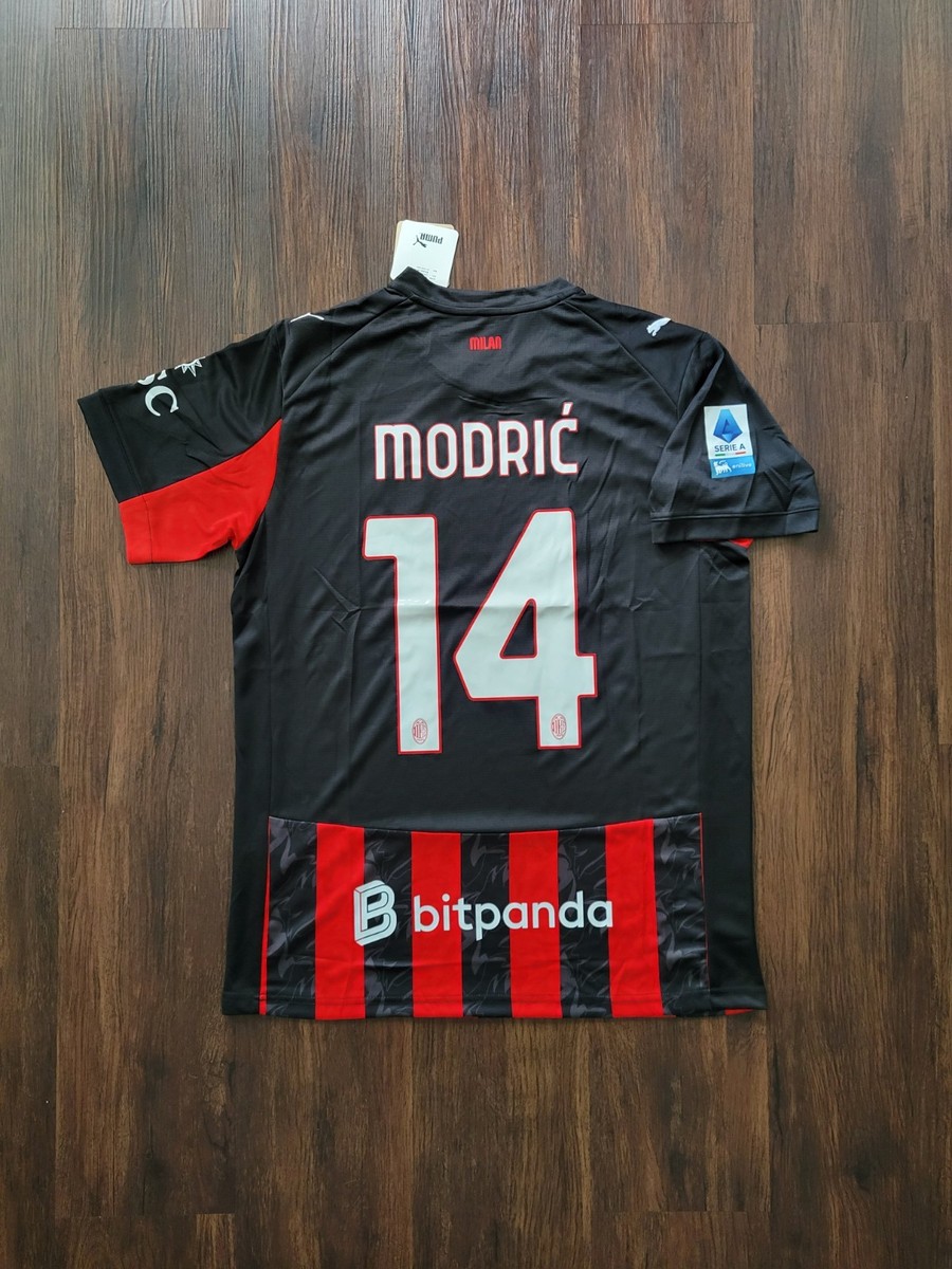 ACミラン MODRIĆ 14番 半袖 ユニフォーム ACミラン 25-26 サード 半袖 ユニフォーム No.14 モドリッチ+