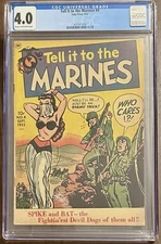 Tell it to the Marines #4 CGC 4.0 (Toby 1952) Pre-Code Golden Age War 1/13 CGC