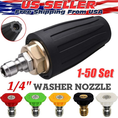 #ad 4.0GPM High Pressure Washer Rotating Turbo Nozzle Spray Tip 4000PSI 1 4quot; Quick $68.26