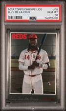2024 Topps Chrome Lids Mitchell & Ness Elly De La Cruz #16 Rookie Card PSA 10. rookie card picture