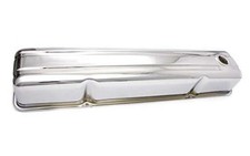 Company Valve Cover Tall 3.875 In Height Breather Hole Steel Chrome Gm