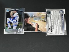 Carlos LaGrange Yankees Signed 2025 1st Bowman Chrome My 1st Bowman Beckett _