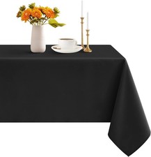 Rectangle Tablecloth - Waterproof and Wrinkle Resistant Washable Polyester Table