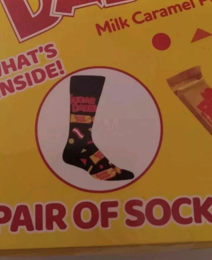 SUGAR DADDY BOXED CREW SOCKS ONE SIZE FITS MOST