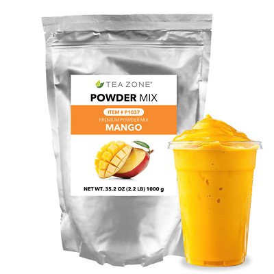 Tea Zone Mango Powder/Powered Drink Mix (2.2 lbs) for Milk Tea/ Mango Smoothie