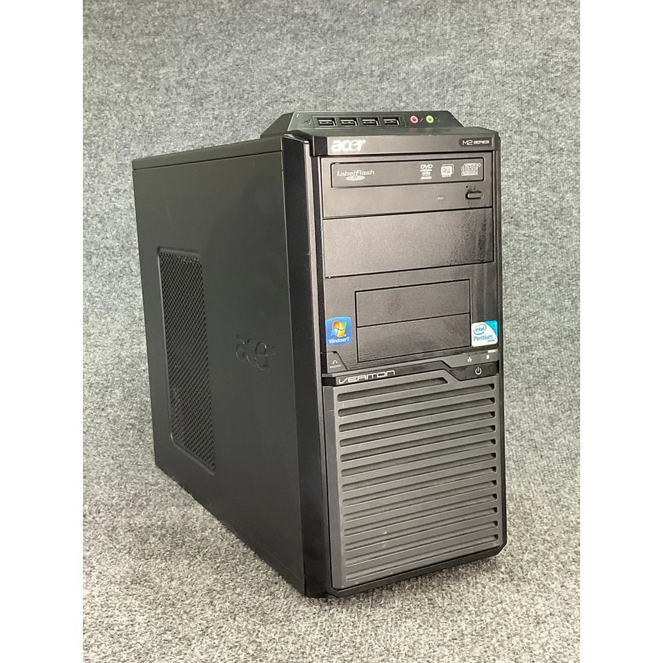Acer VM275‑UD57000 Desktop 🖥️ Pentium 2 GB RAM 320 GB HDD – Win 7 Pro Black 💼 - Image 4 of 4