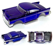 2023 HO AFXtras 1957 Custom Low  57 Chevy Bel Air Slot Car BODY VIOLET CHROME