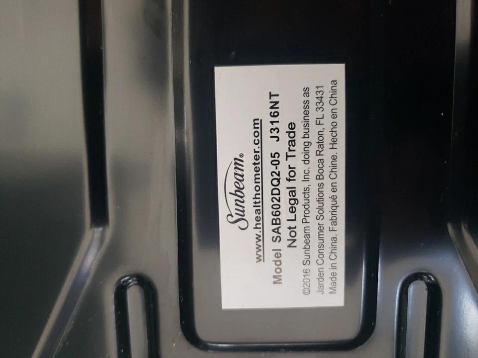 Весы Sunbeam SAB602DQ2-05 с полным циферблатом до 330 фунтов - Изображение 3 из 4