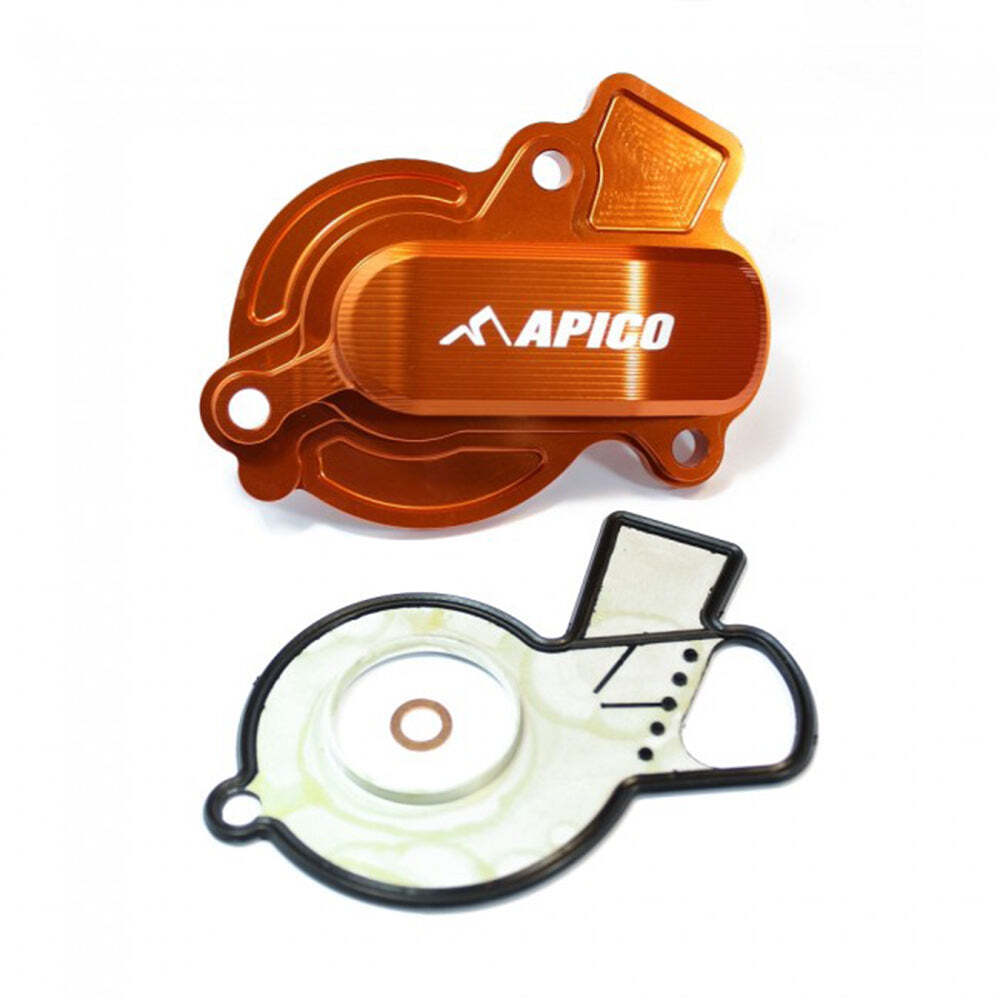 Apico Water Pump Cover KTM SX-F450 16-23, EXC-F450-501 17-23 Orange