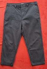 Mens Trousers PULL BEAR Size 46 SLIM FIT Ankle Length Pants WORKWEAR