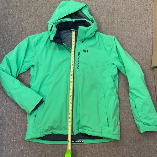 Vintage Helly Hansen Ski Jacket Mens 2XL Green Recco / H2 Flow / Primaloft - Picture 4 of 24
