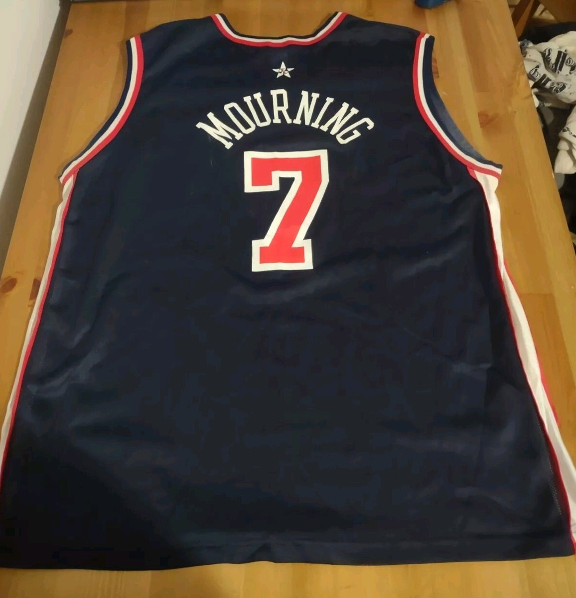 ALONZO MOURNING オーセンティックジャージ Vintage 90s Champion Team USA Olympics Alonzo Mourning Blue