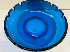 Huge Viking BLUNIQUE  Ashtray 10” Diameter 9 Cigarette Holders Excel Condition