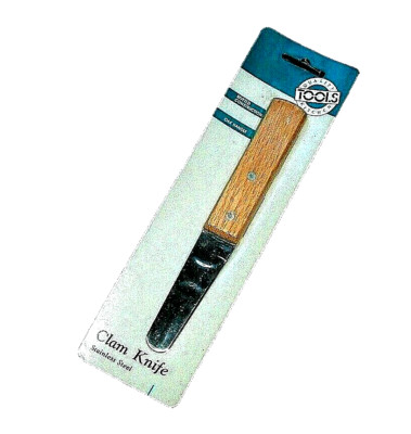 Quality Tools Clam Oyster Knife Stainless Steel Blade Oak Handle