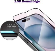 For iPhone 15 Pro Anti-Blue Light Tempered Glass Screen Protector Film Premium