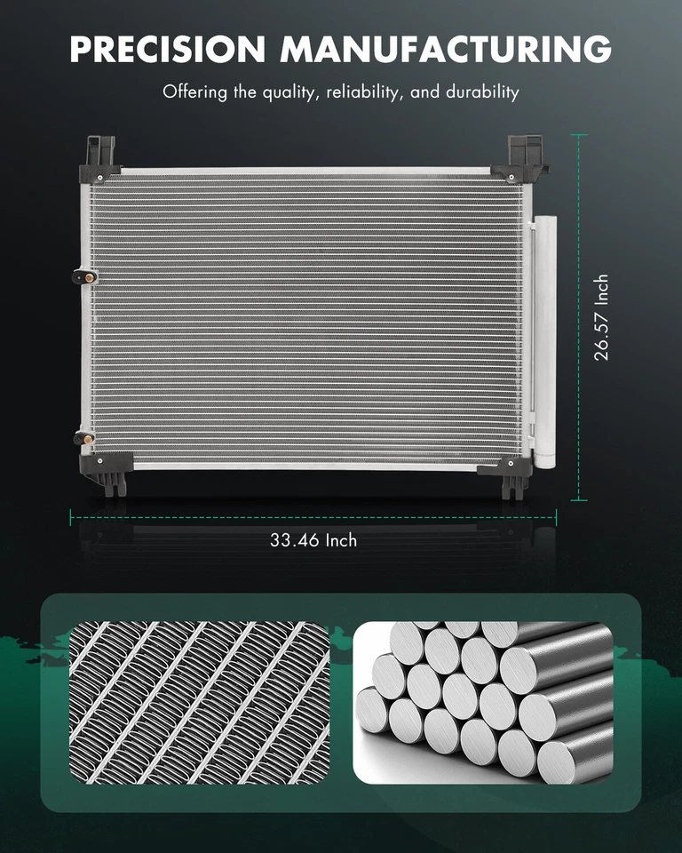 Condensador de aire acondicionado 4439 para Toyota Highlander 2014 2015 2016 2017 2018 2019 3,5 L Foto 2 de 4