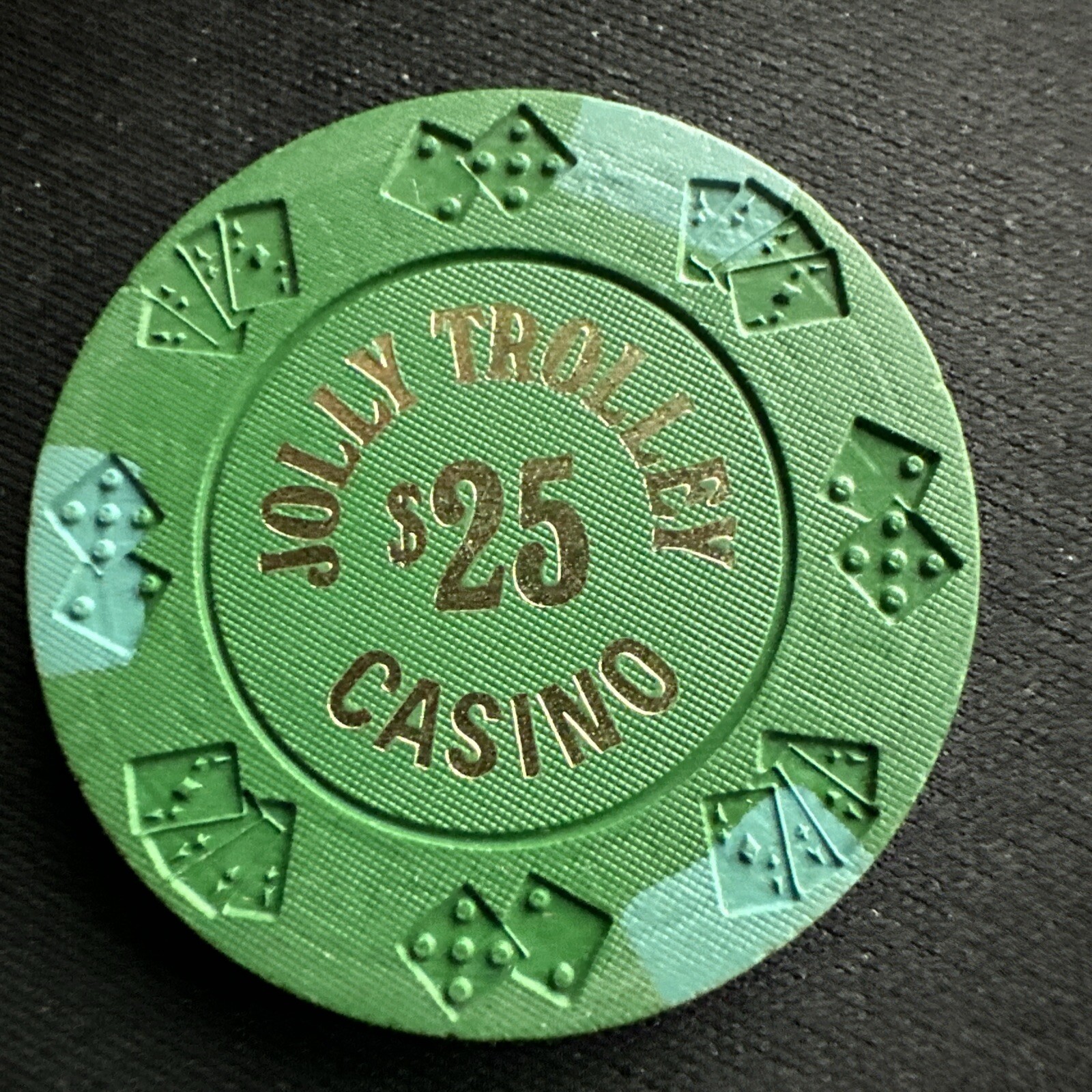 Jolly Trolly 25 Casino Chip Las Vegas N1813 uncirculated eBay