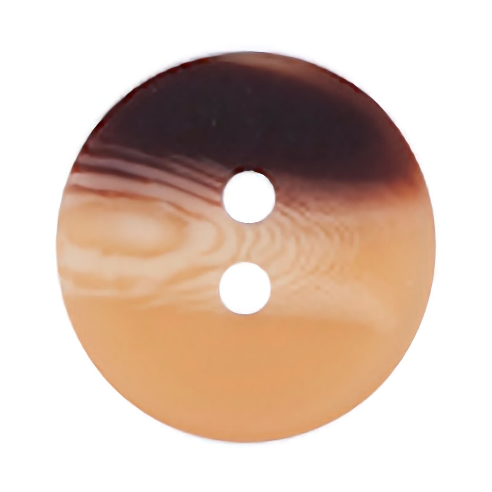 22.5mm Beige Brown Round Polyester Buttons, 22.5mm 2 hole buttons x 5, 2b2399
